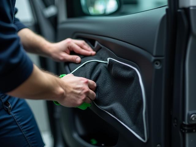 Sasakyang nilalagyan ng sound dampening material sa loob ng pinto