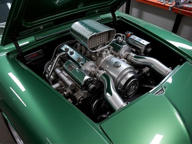 Sasakyang may pinahusay na makina at customized na tambutso